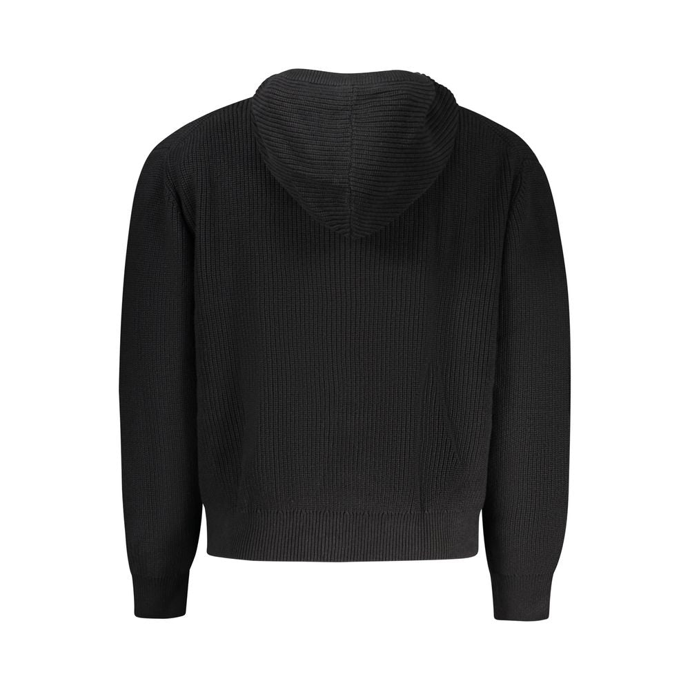 Black Cotton Cardigan