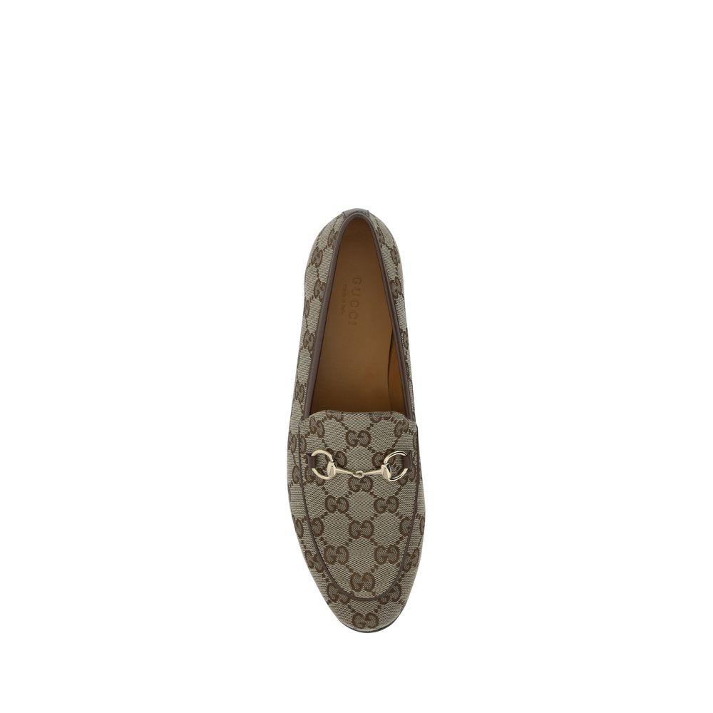 Beige Polyamide Slip-On Loafers