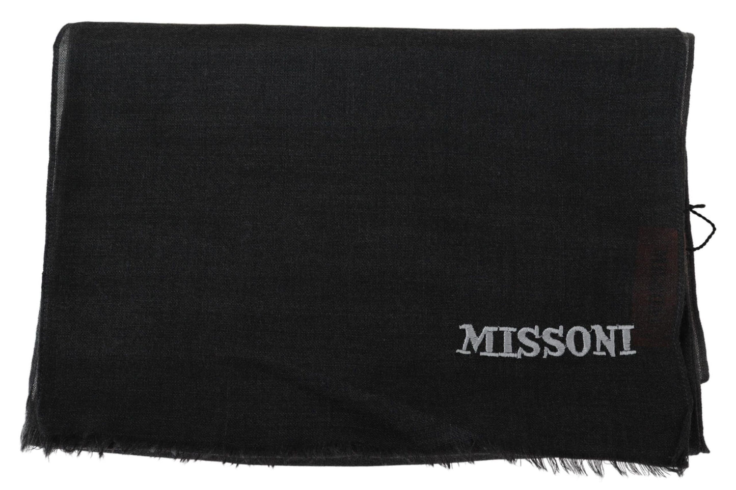 Black 100% Wool Unisex Neck Wrap Scarf