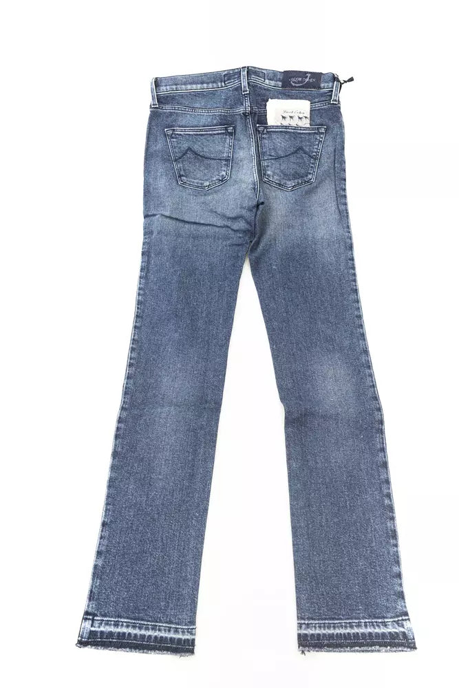 Blue Cotton Jeans Denim