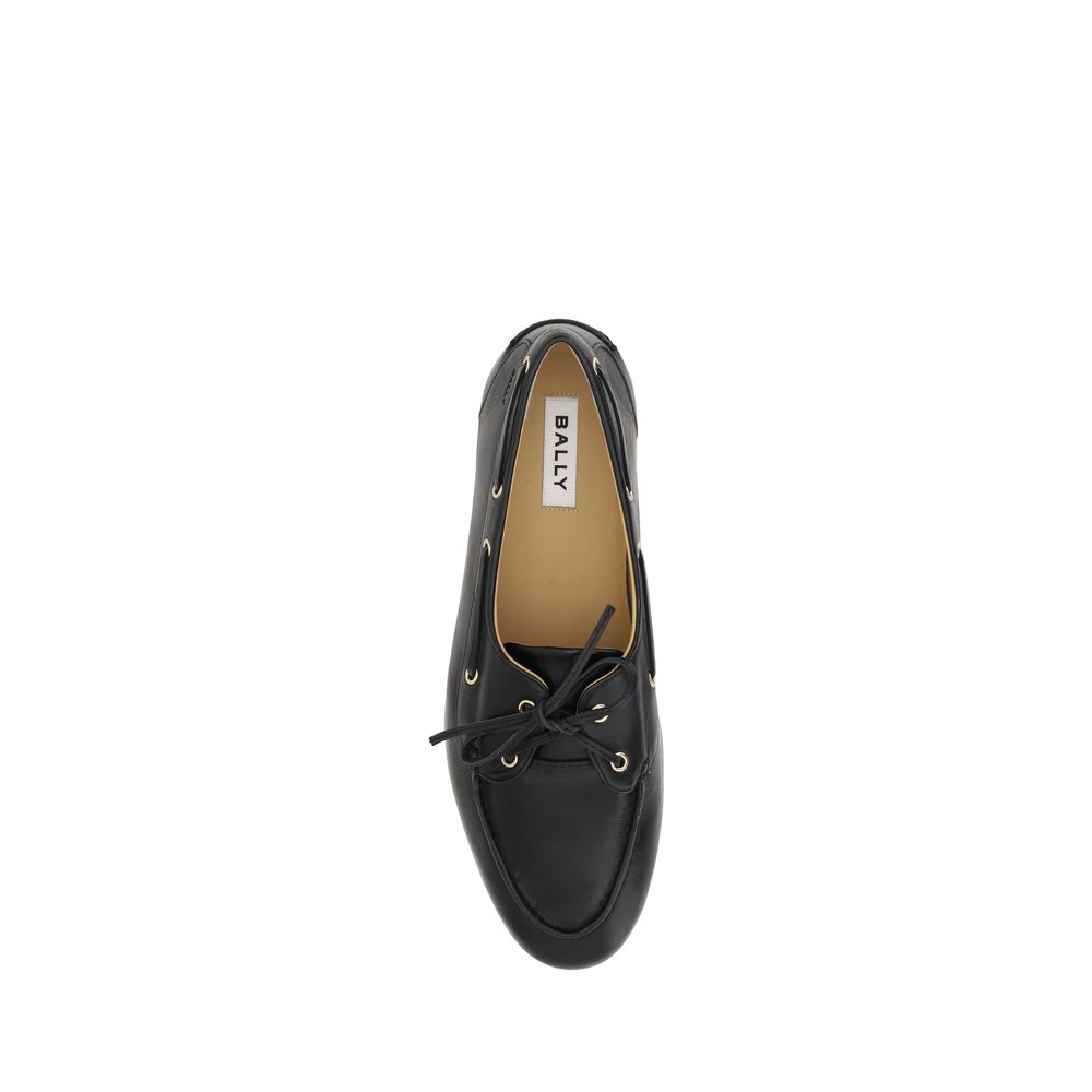 Black Calf Leather Bos Taurus Slip-On Loafers