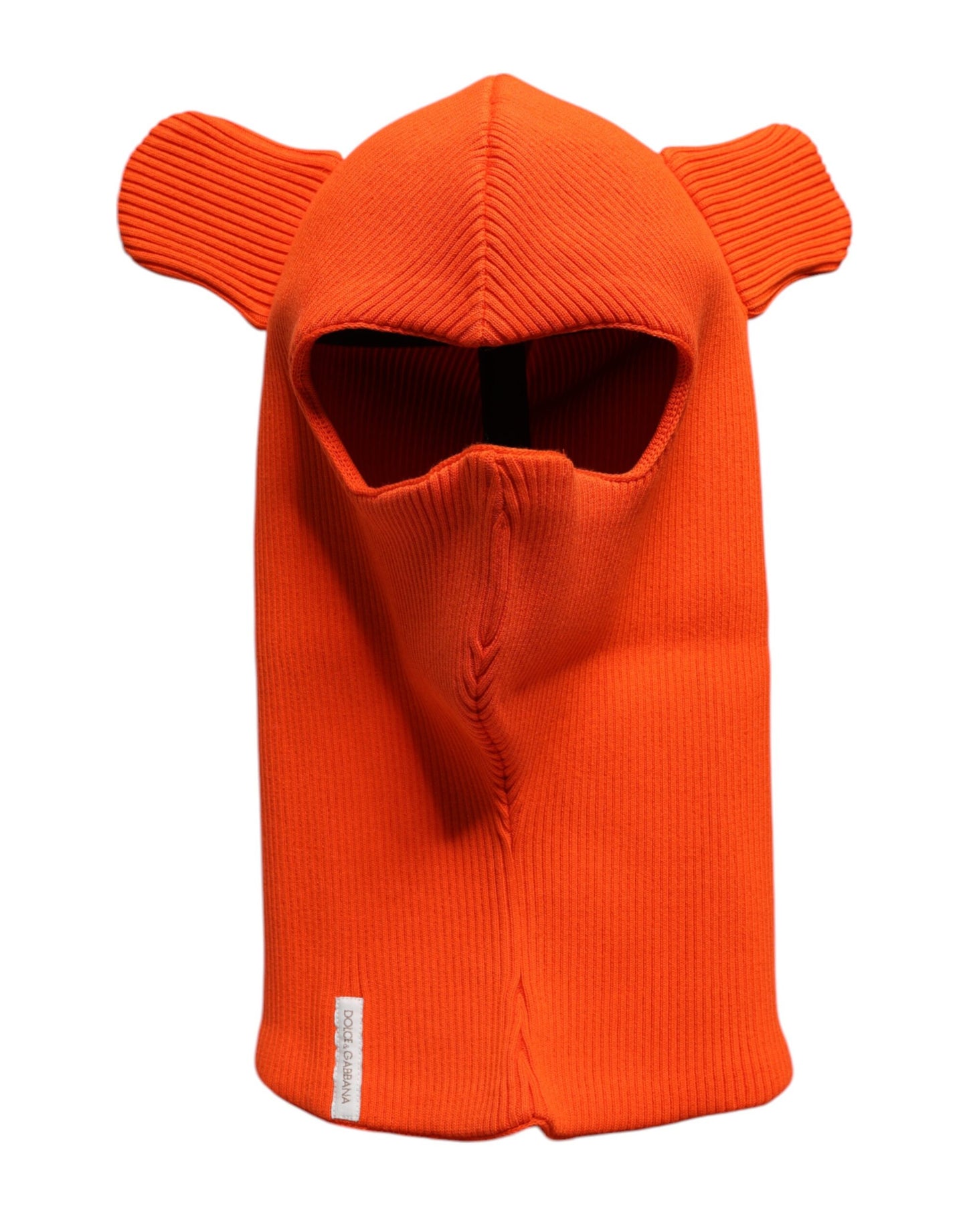 Orange Cotton Whole Head Wrap Balaclava Hat