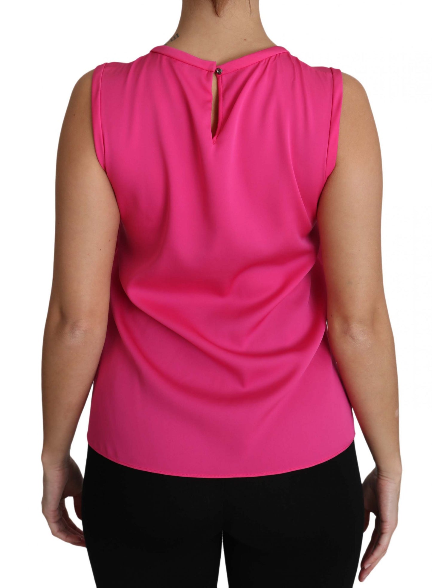Pink Family Silk Tank Mama Blouse Top Shirt