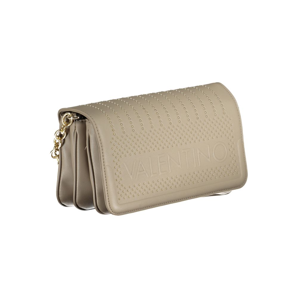 Beige Polyurethane Women Shoulder Bag