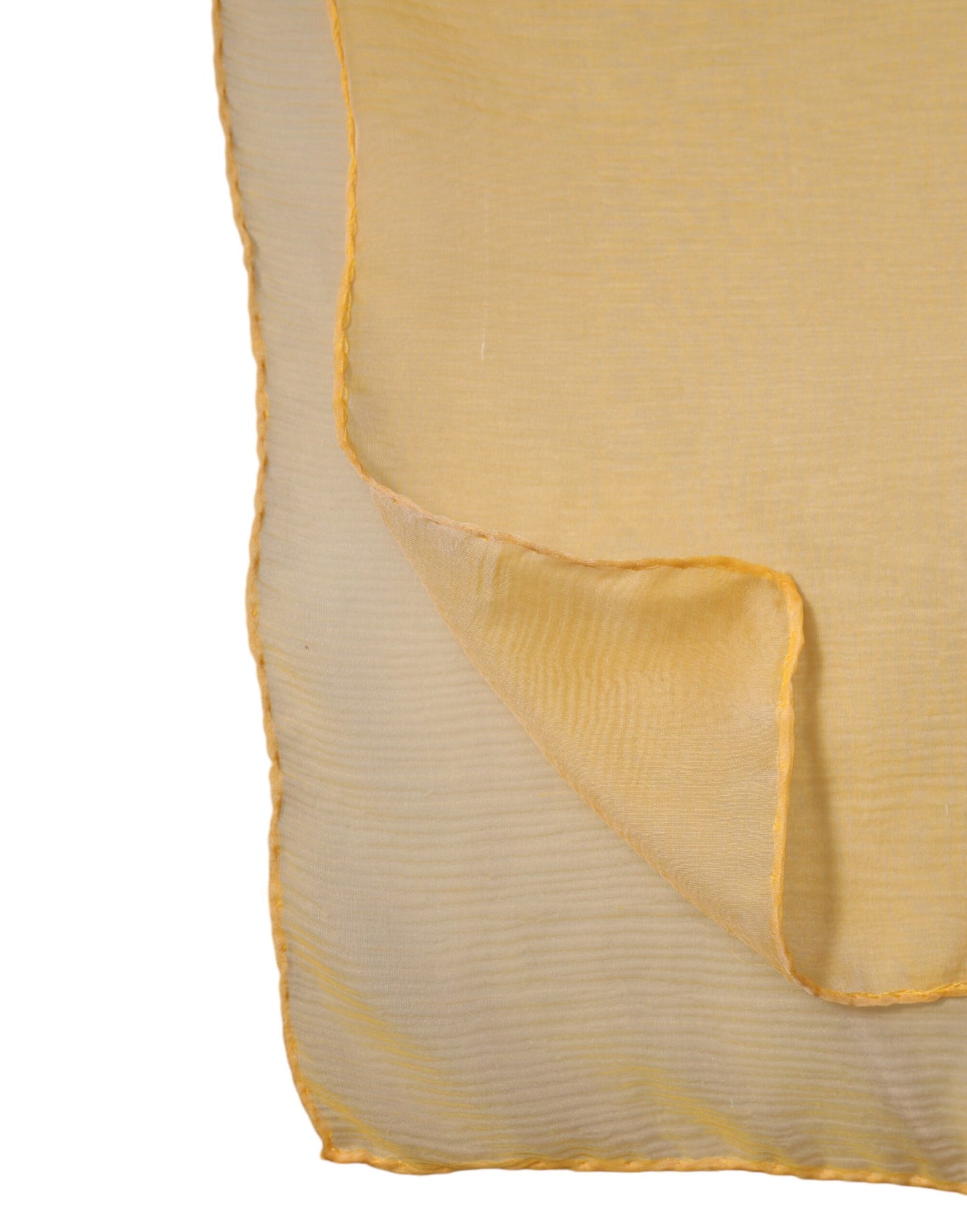 Yellow Silk Rectangle Wrap Shawl Scarf
