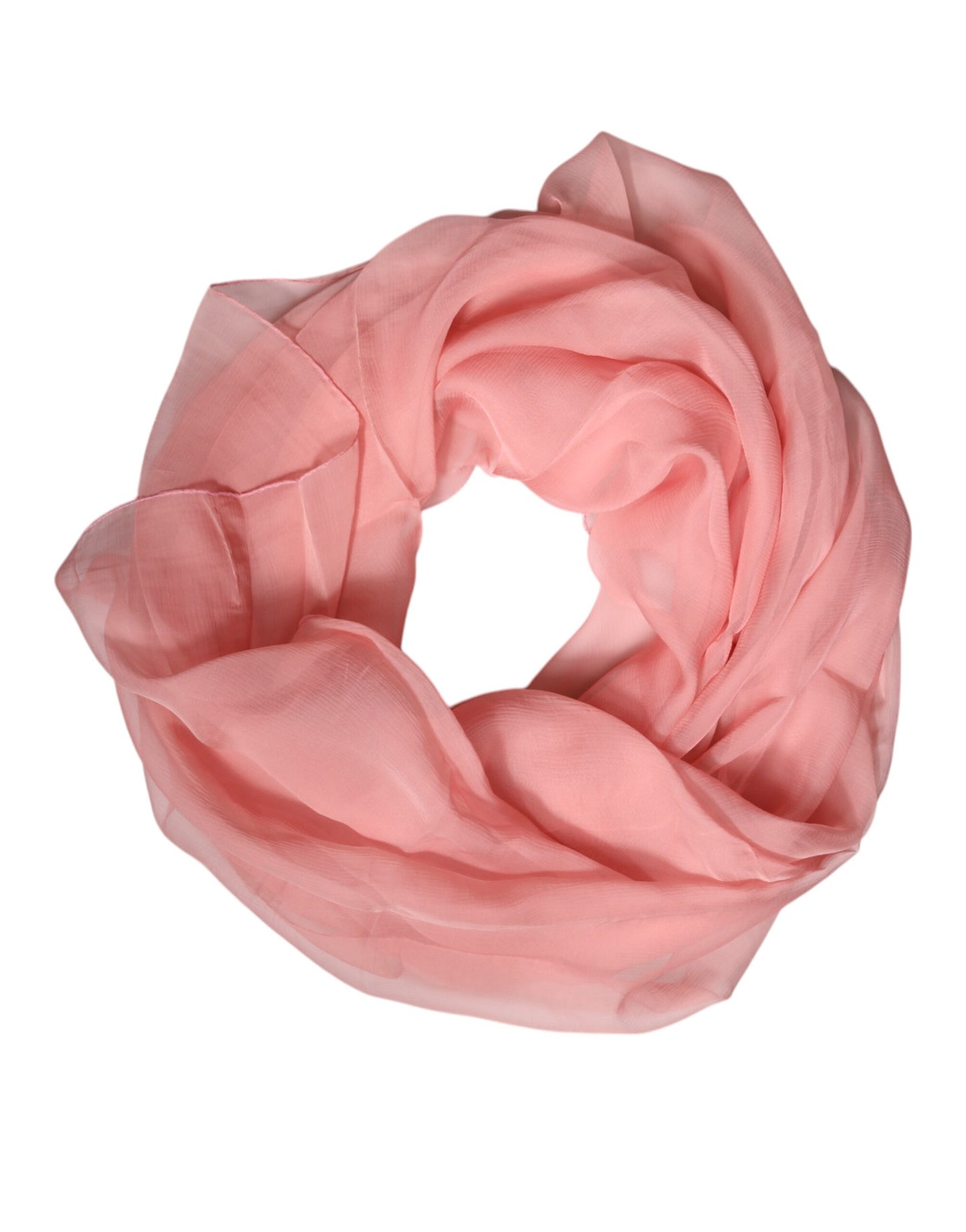 Pink Silk Rectangle Women Wrap Shawl Scarf