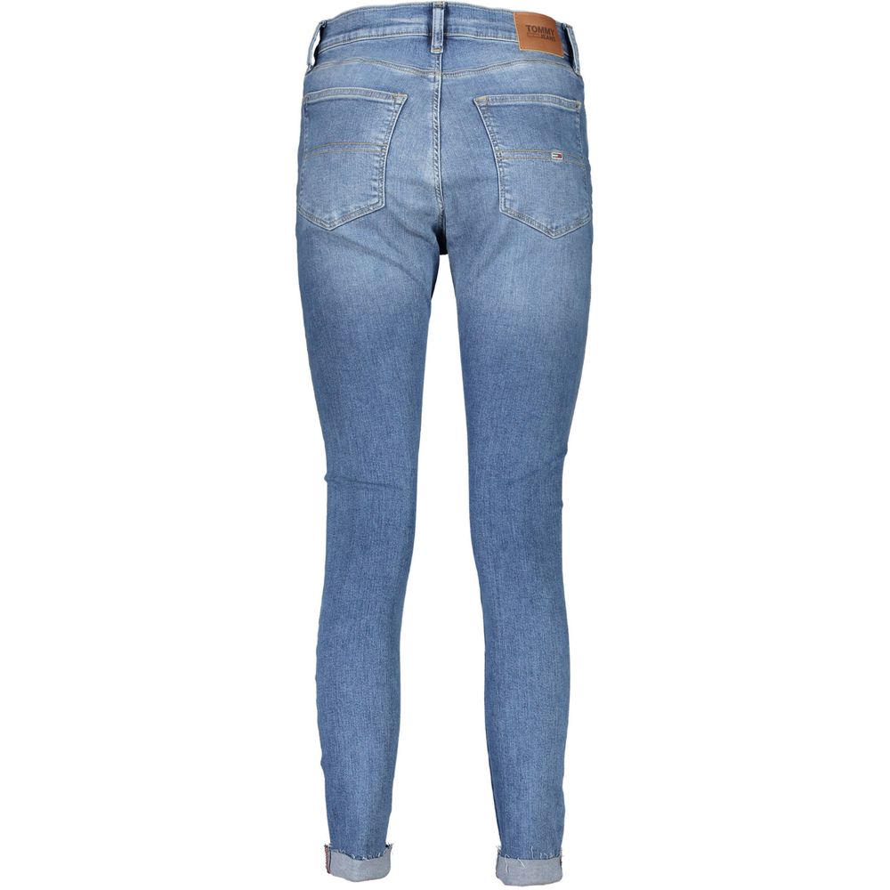 Blue Cotton Women Jeans