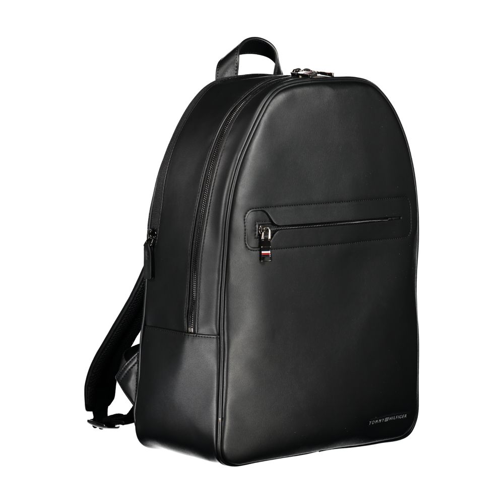 Nero Poliuretano Men Backpack