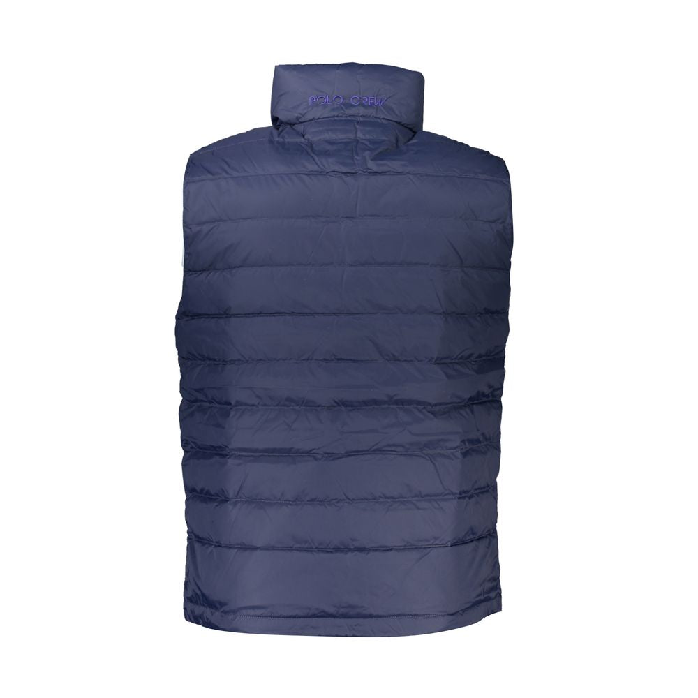 Blue Polyamide Men Jacket