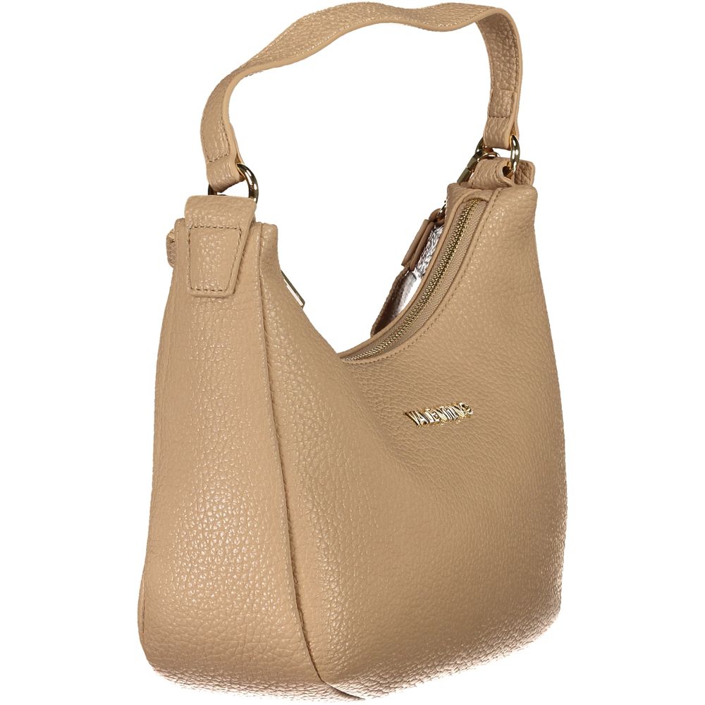 Beige Polyurethane Women Shoulder Bag