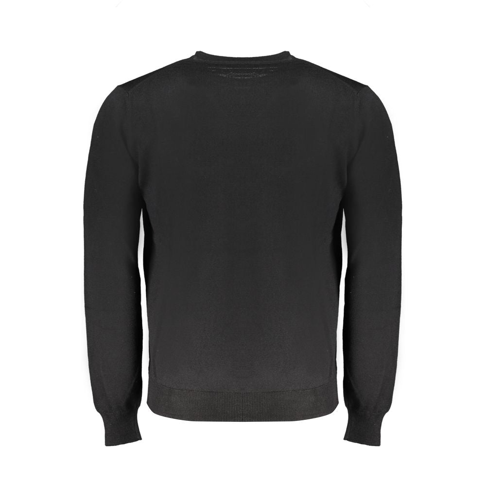 Black Wool Men's Sweater