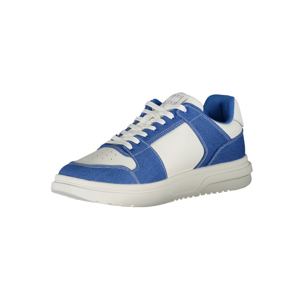 White Polyurethane Men Sneaker