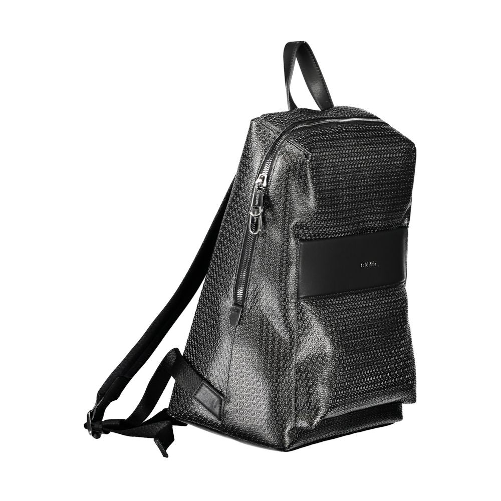 Nero Polyester Men Backpack