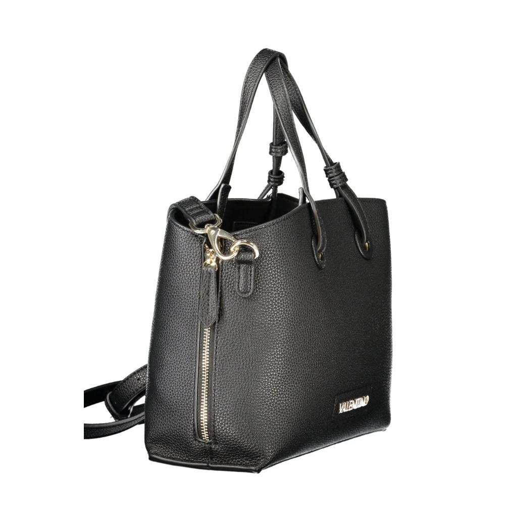 Black Polyethylene Women Handbag