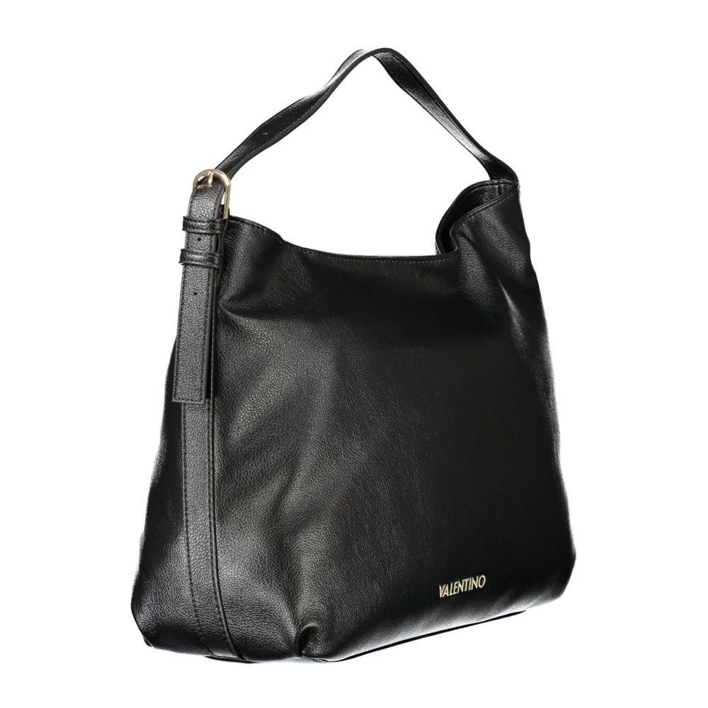 Black Polyethylene Women Handbag