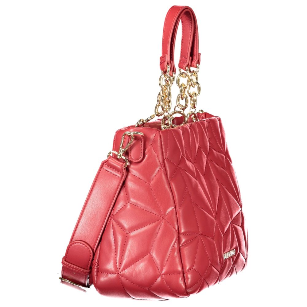 Red Polyethylene Women Handbag