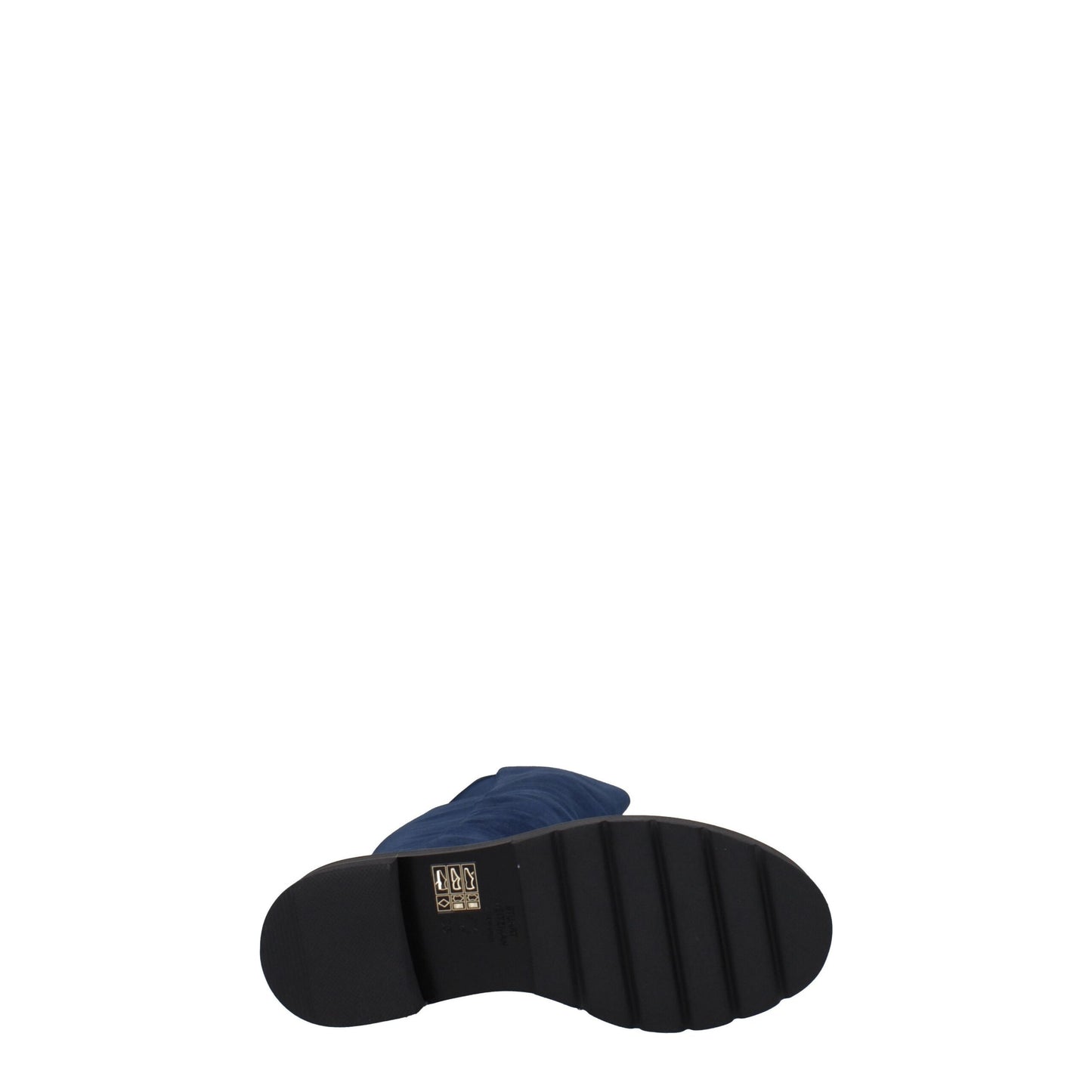 Blue Leather Over The Knee