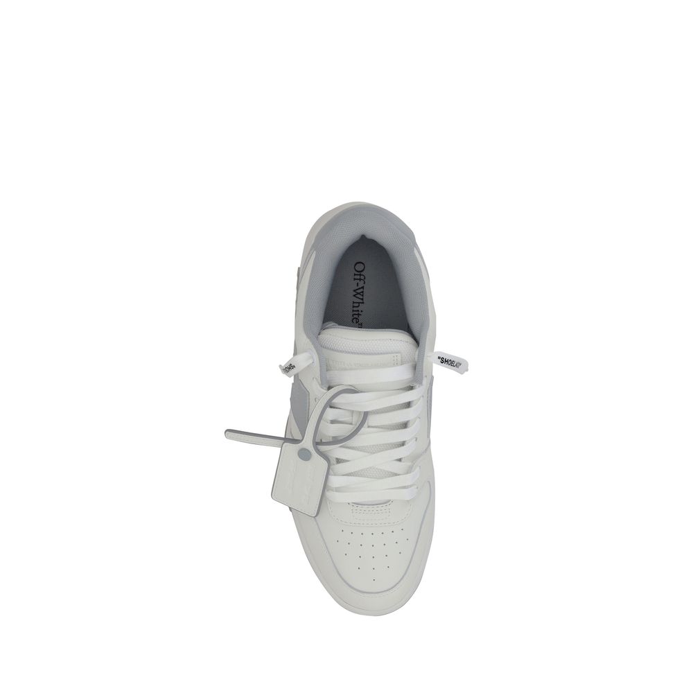 White Rubber Low Top Sneakers