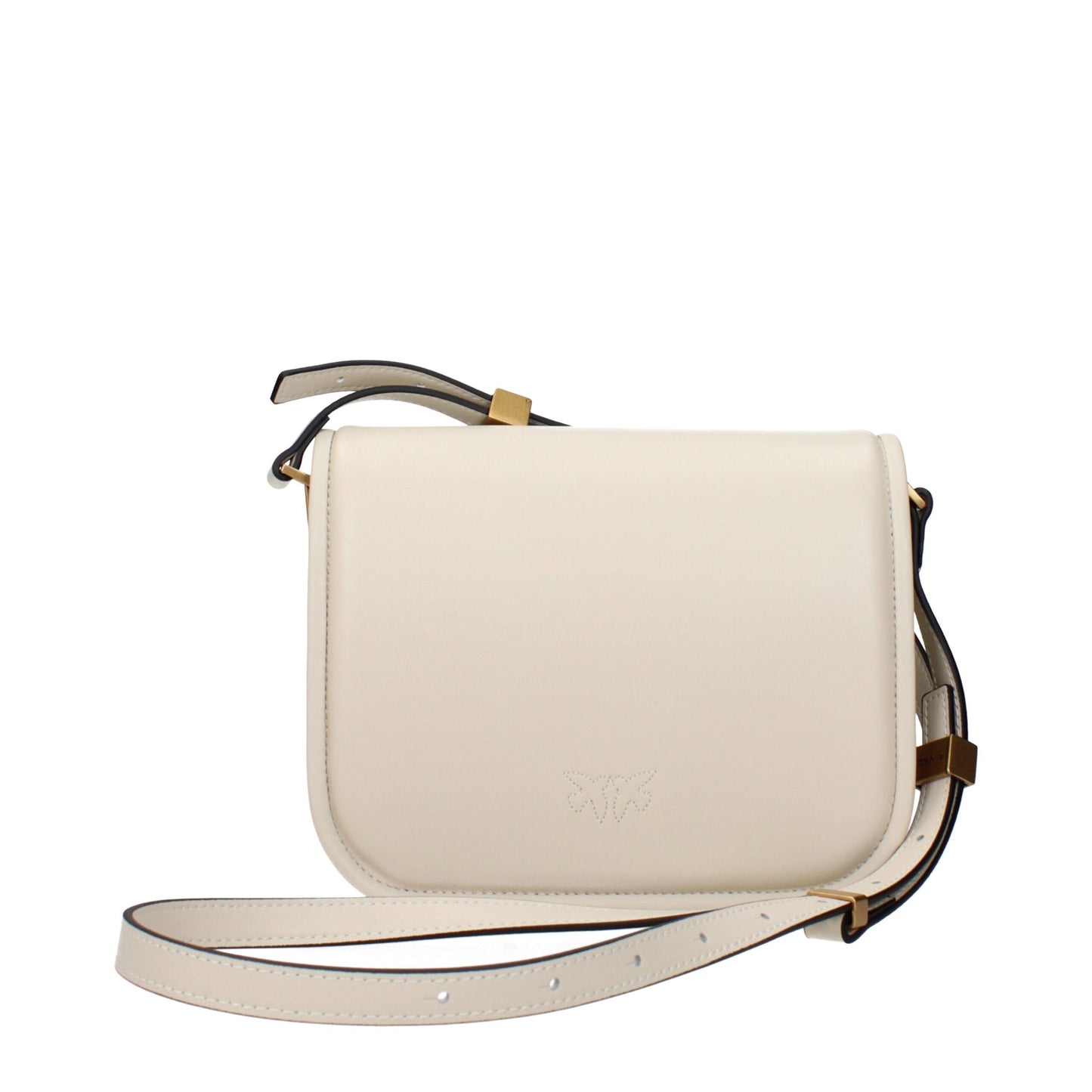 Beige Leather Crossbody Bag
