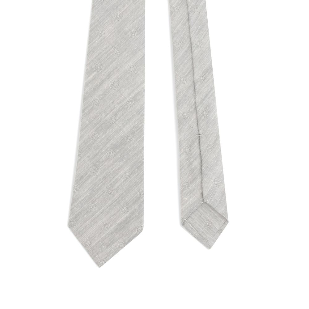 Gray Fabric Tie