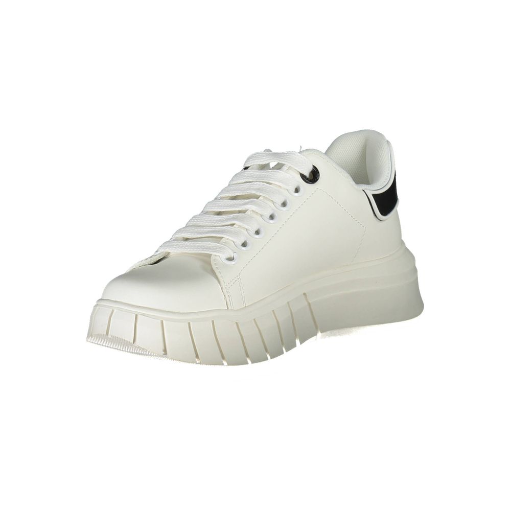 White Polyurethane Women's Sneaker