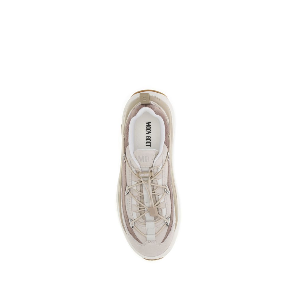 Cream Calf Leather Bos Taurus Athletic Sneakers