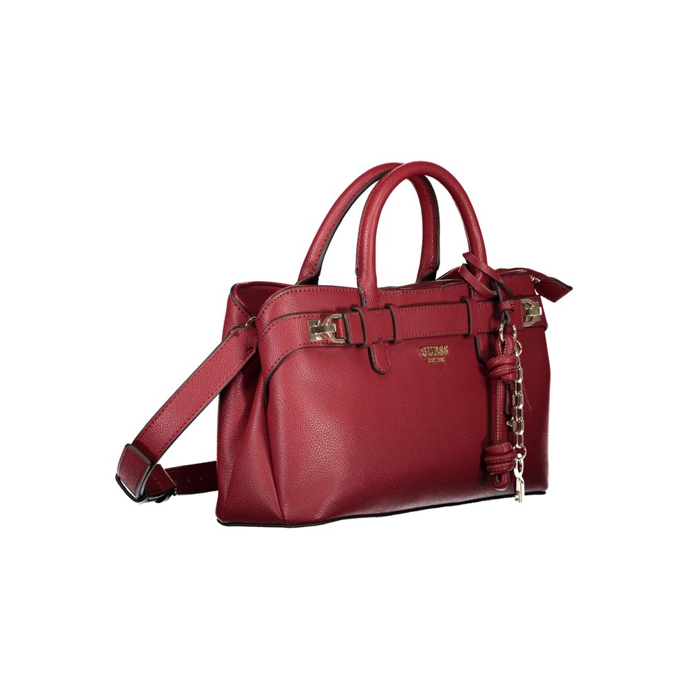 Rosso Poliuretano Women Handbag
