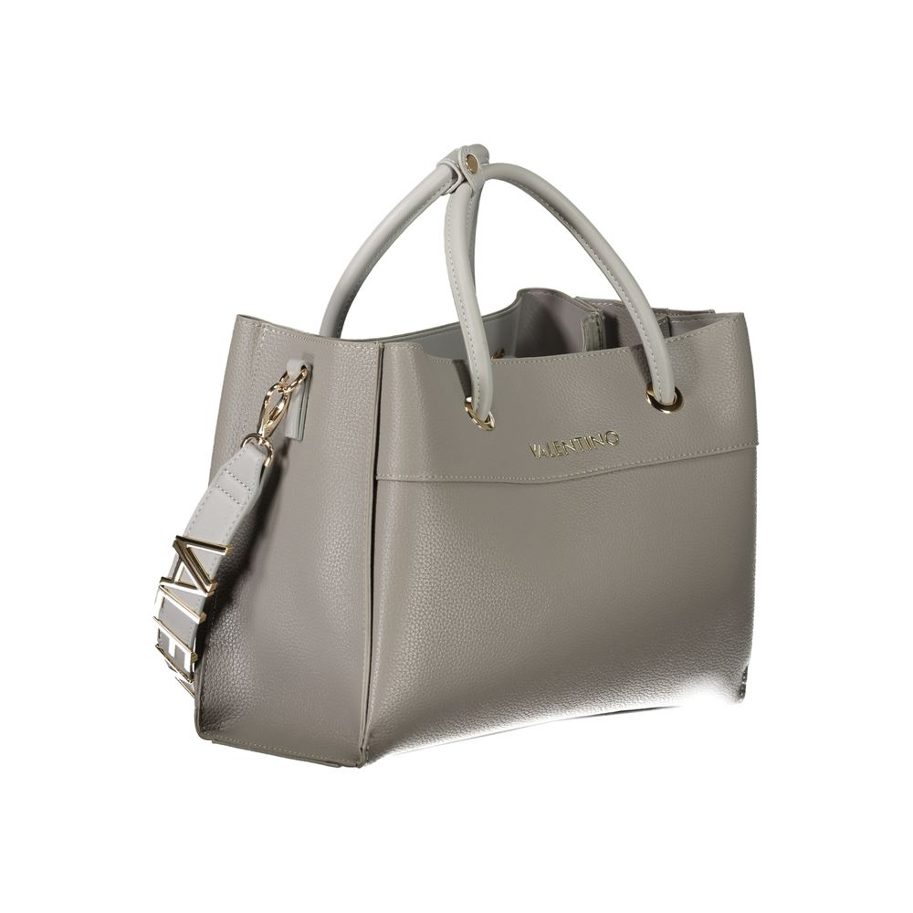 Gray Polyethylene Women Handbag