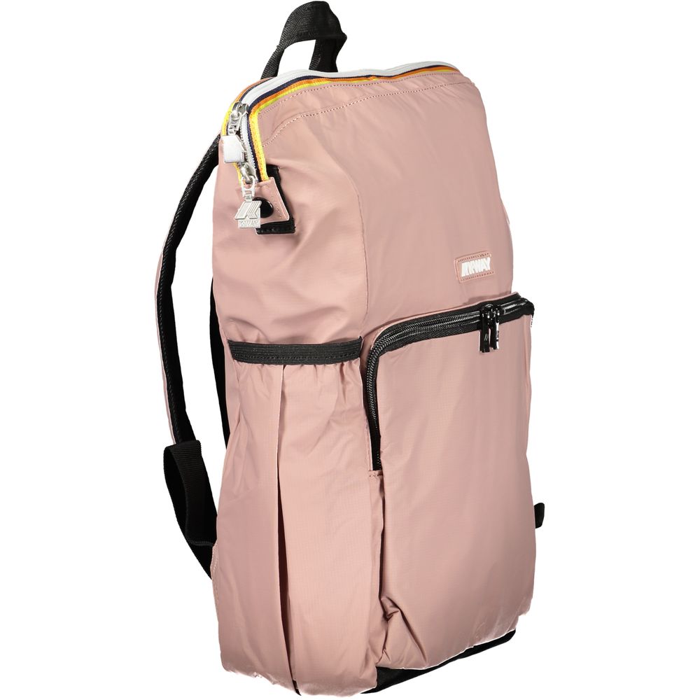 Pink Polyamide Unisex Backpack