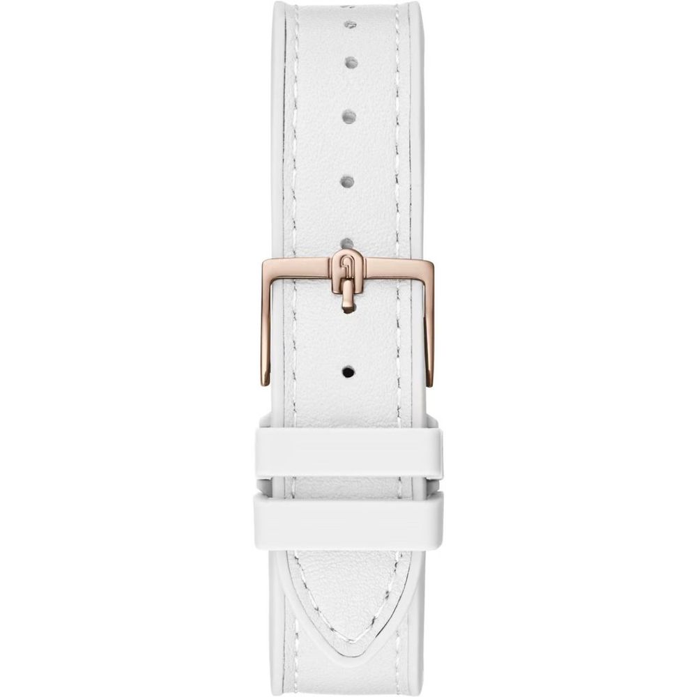 White Synthetic Dress Watch