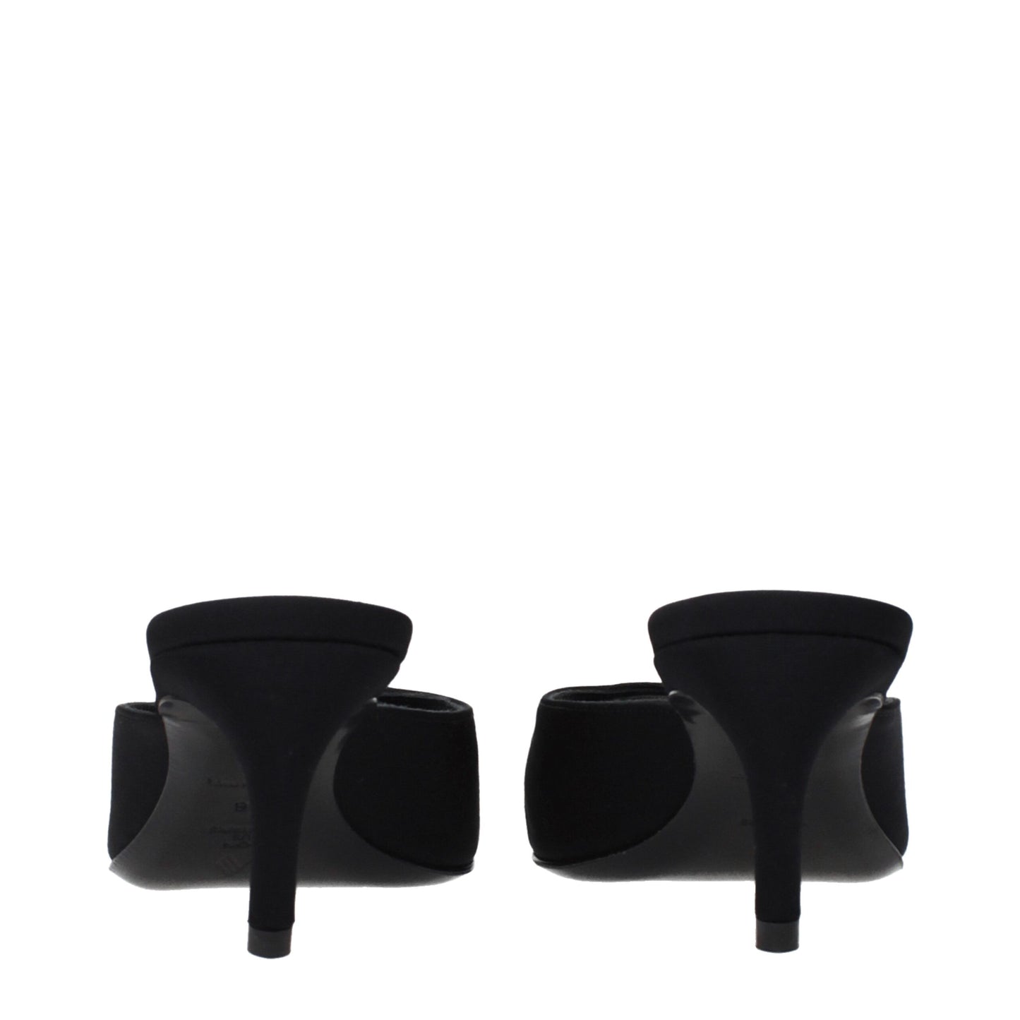 Black Fabric Sandals