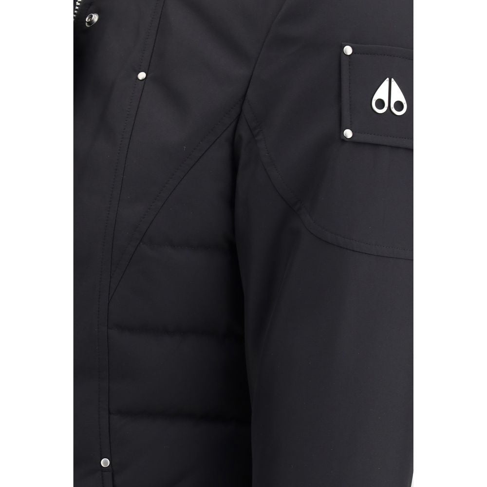 Black Recycled Polyester Parka