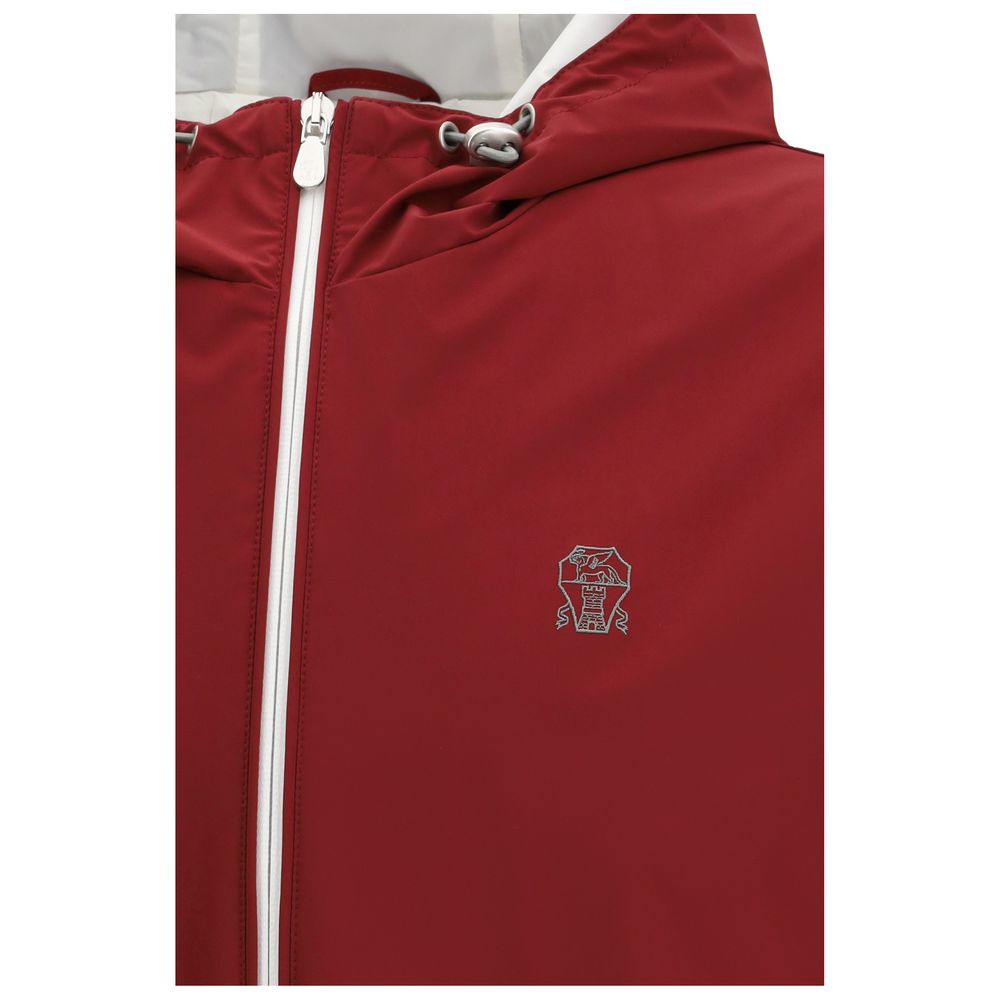 Bordeaux Polyamide Shell Jacket