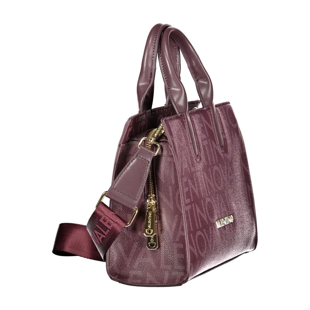 Rosso Polyurethane Women Handbag