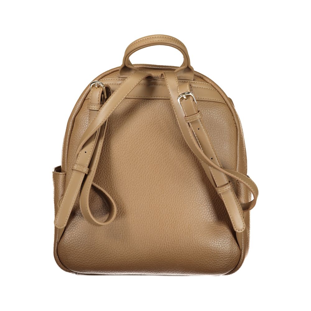Brown Polyethylene Backpack