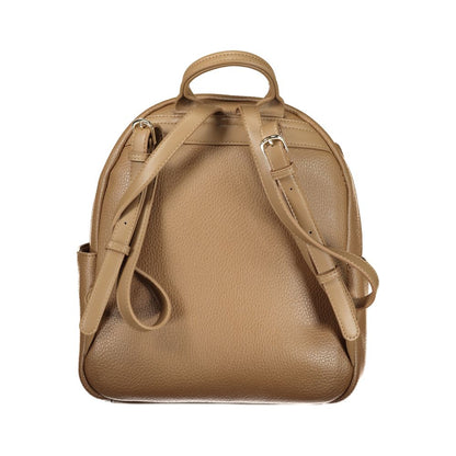 Brown Polyethylene Backpack