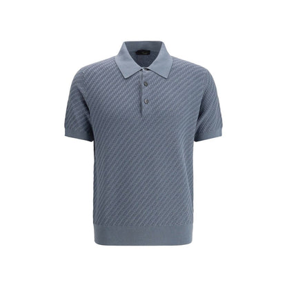Light Blue Cotton Polo Shirt