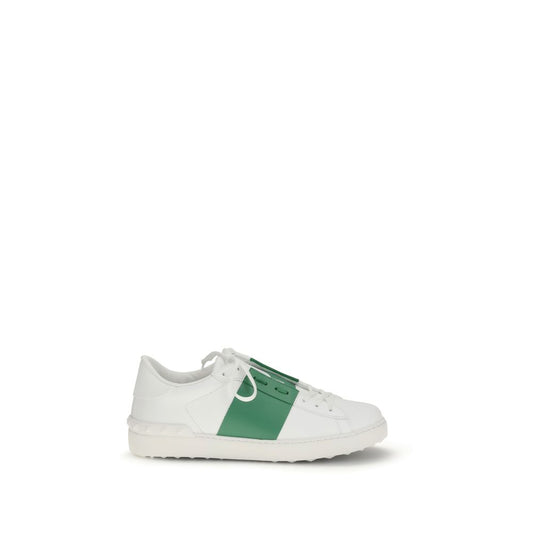 White Calf Leather Bos Taurus Low Top Sneakers