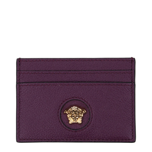 Purple Leather Cardholder