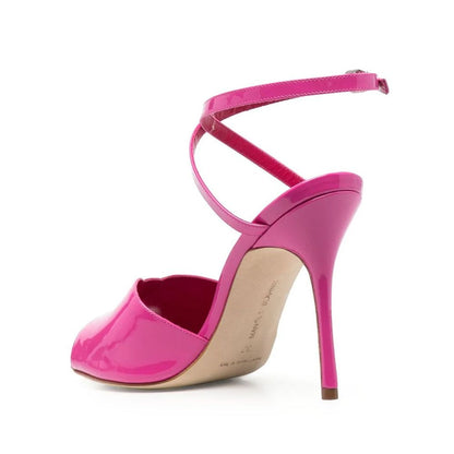 Multicolor Calfskin Stiletto Heel Sandals