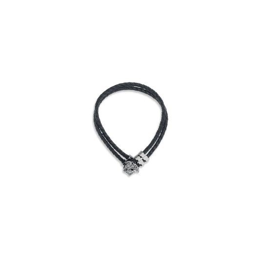 Black Calf Leather Bos Taurus Bracelet