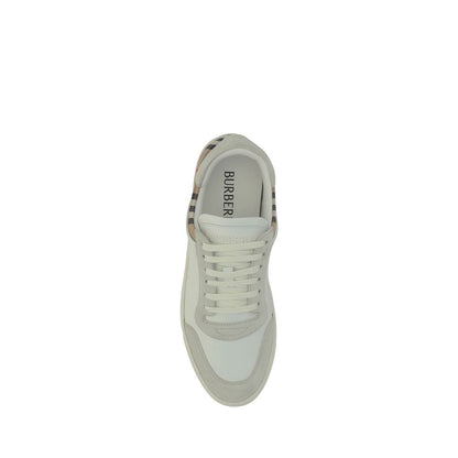 White Calf Leather Bos Taurus Low Top Sneakers