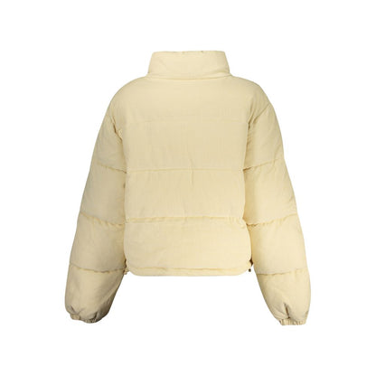 Beige Polyester Full-Length Jacket