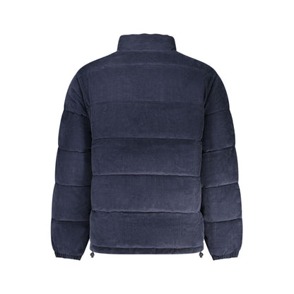 Blue Polyester Men's Jacket