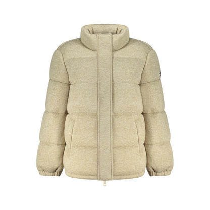 Beige Polyester Coat