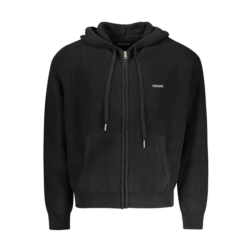 Black Cotton Cardigan