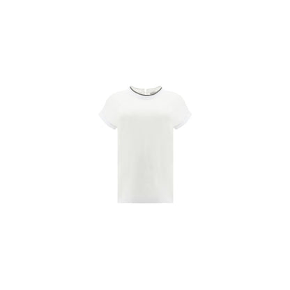 White Elastane T-Shirt