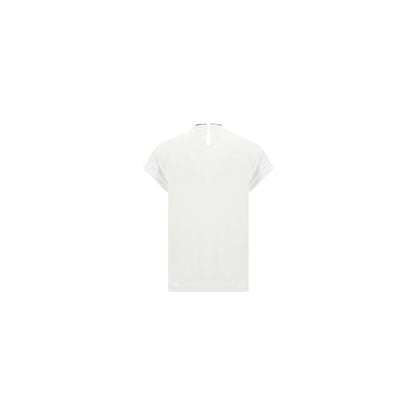 White Elastane T-Shirt
