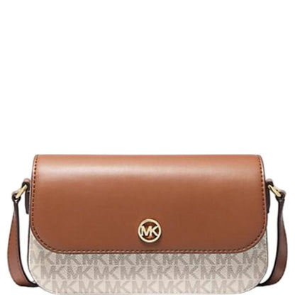 Beige Leather Crossbody Bag