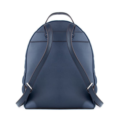 Blue Artificial Leather Backpack